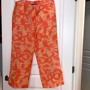 long flowy summer pants 3/4 length, size 8, never worn